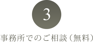 その3。事務所でのご相談（無料）